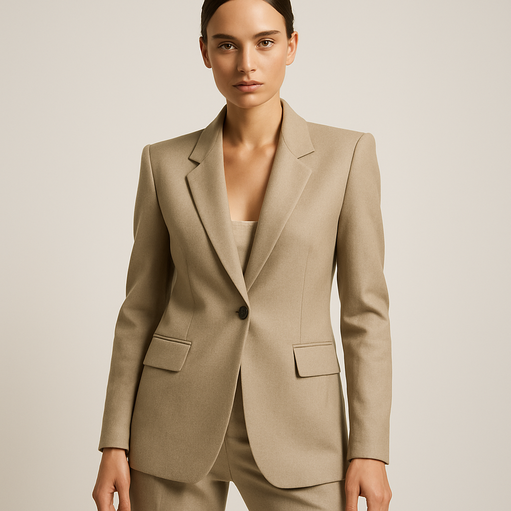 Structured Single-Breasted Blazer