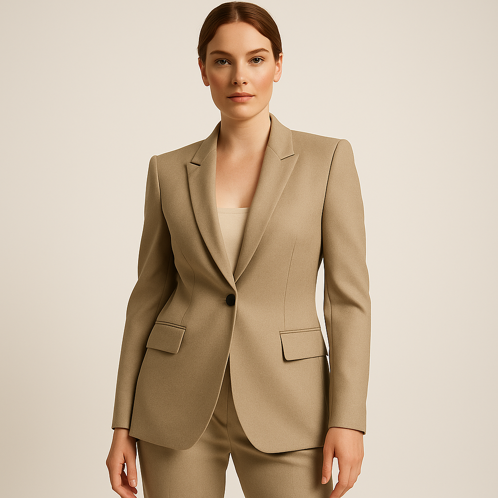 Structured Single-Breasted Blazer